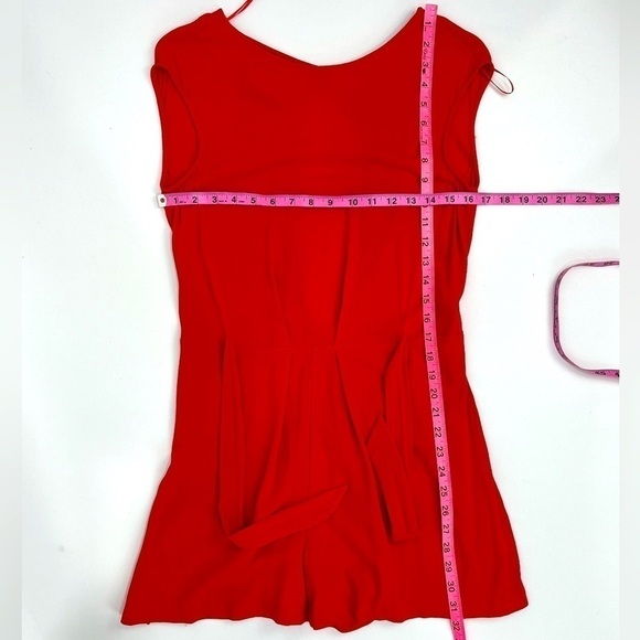 Zara basic open back romper red size S - Picture 6 of 10